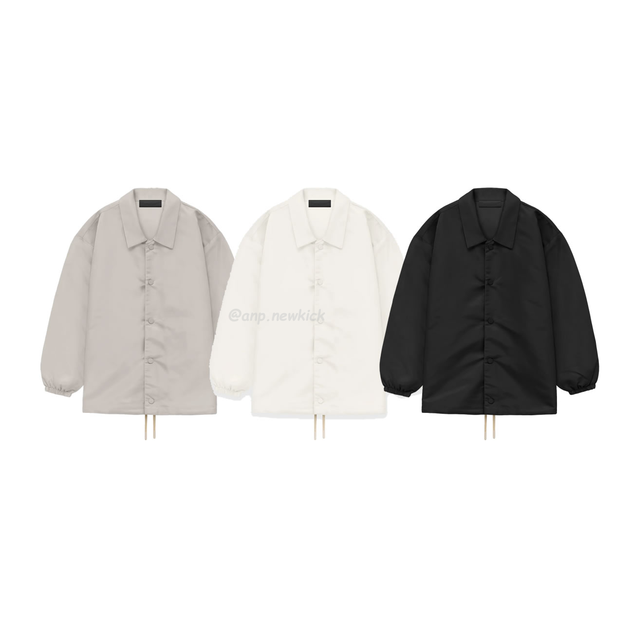 Fear Of God Essentials Fog 23fw Coach Jacket Windbreaker Jacket Black Apricot Gray S Xl (1) - newkick.app